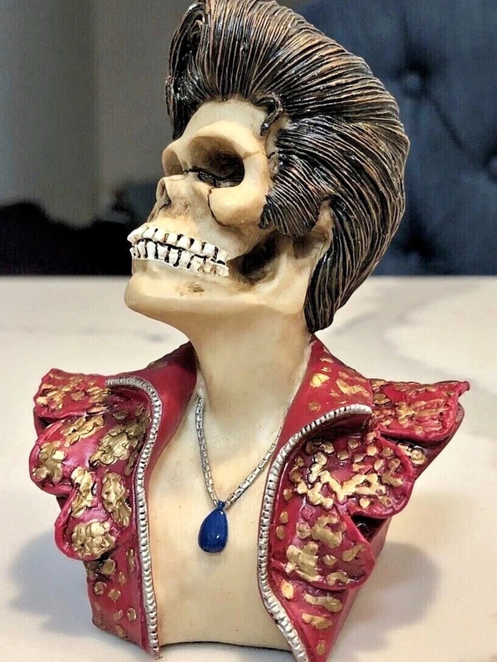 Elvis Presley Skeleton Figurine - Rockabilly - Summit Collection